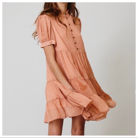 ShopEvelynne Dresses & Skirts - Fabulous Lurex Jacquard Swiss Dot Dress